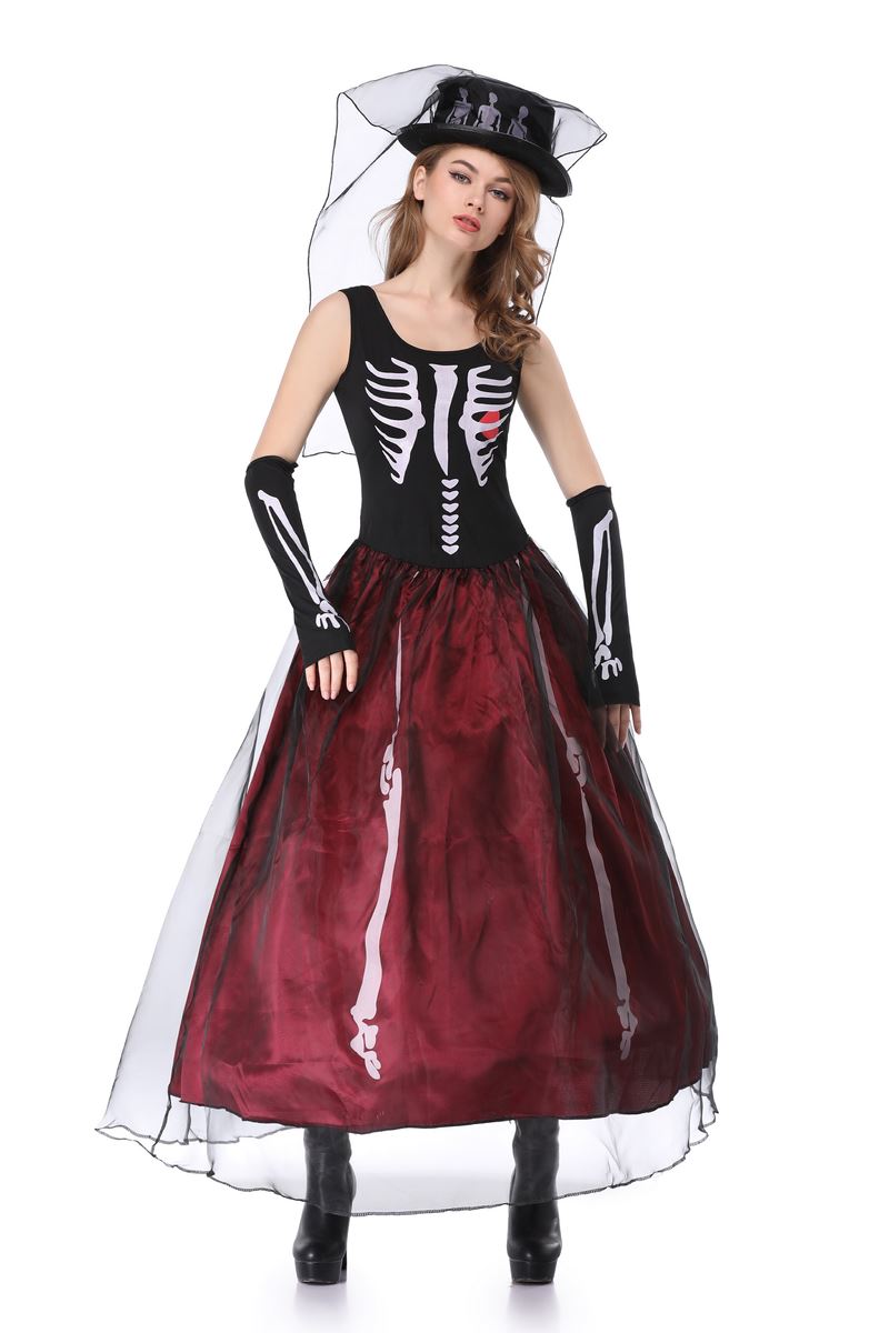 F1846 skeleton costume women